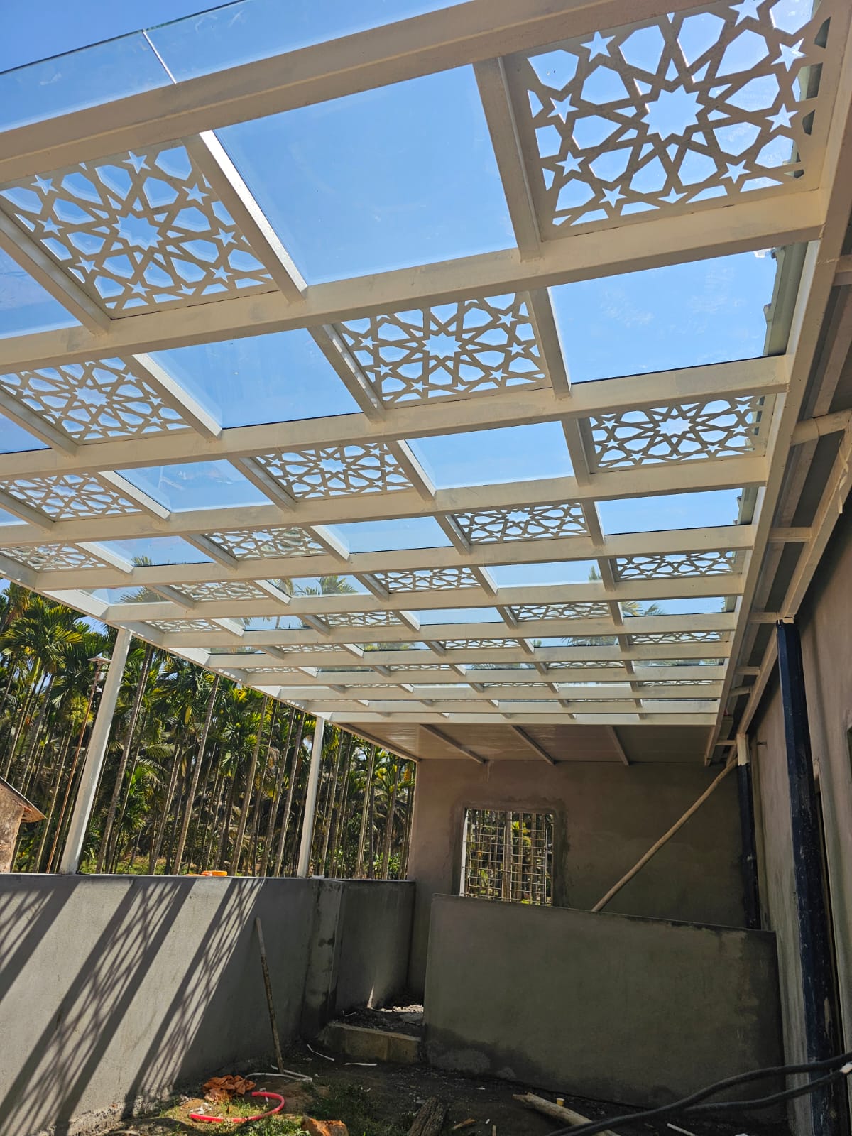 Islamic Pergola with Glass Roof